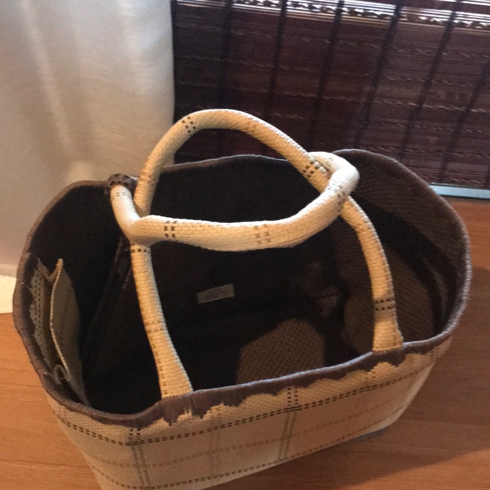 Roomy straw beach tote